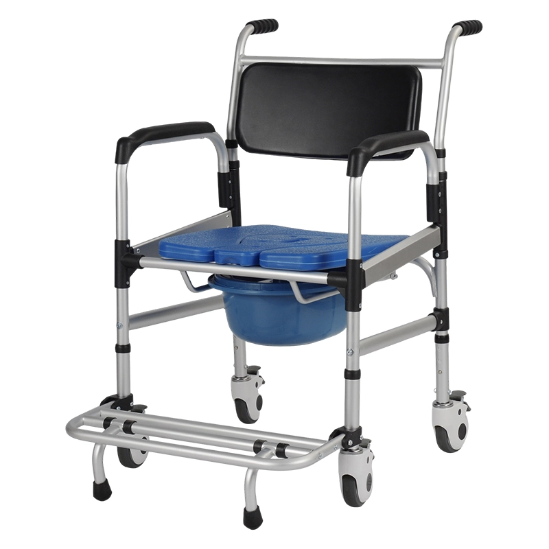 Soft Backrest Transfer Commode Chair Soft Backrest Transfer Commode Chair